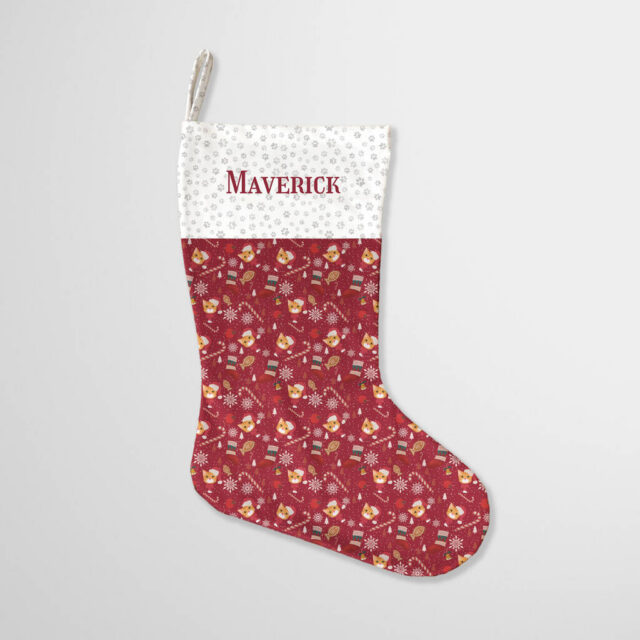Personalised Ginger Cat Christmas Stocking